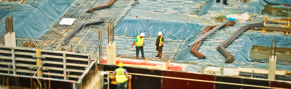 construction site from above